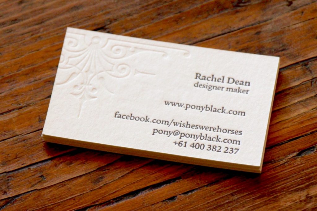 Business cards designed for Pony Black by Brave Agency