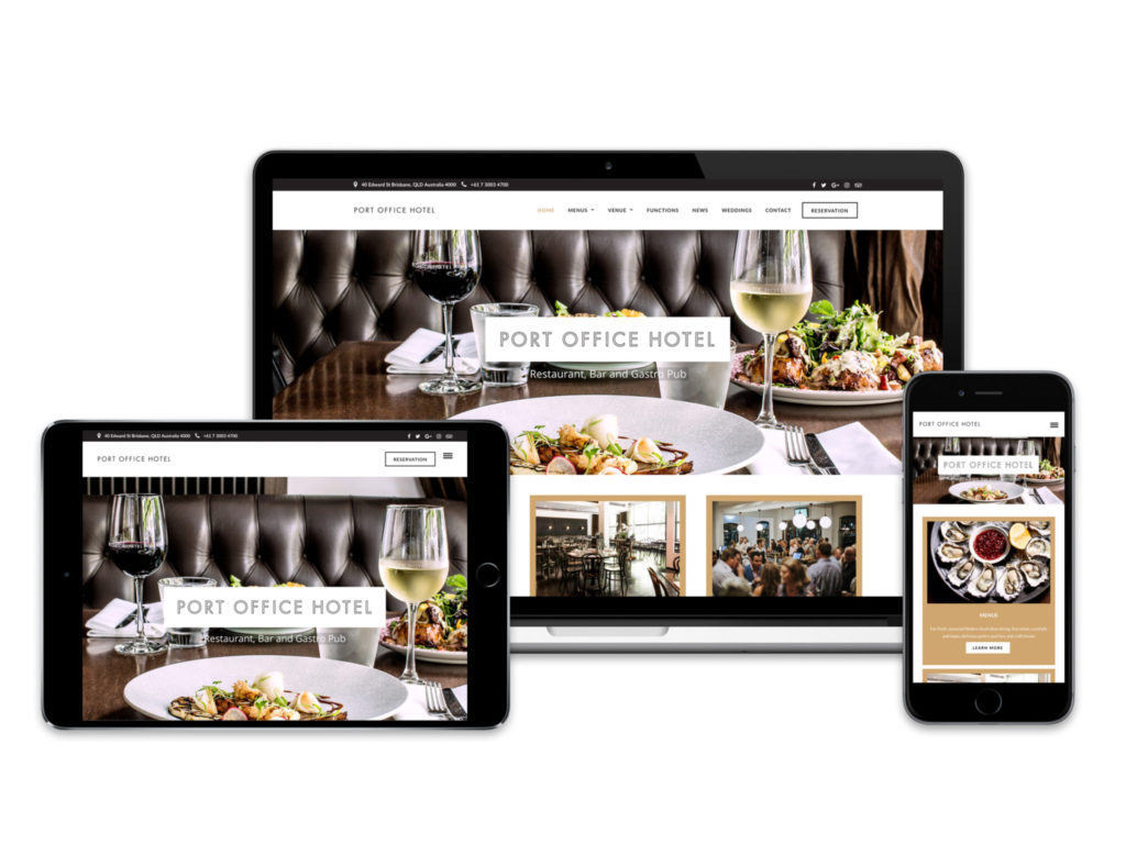 Port Office Hotel Responsive Website Showcase